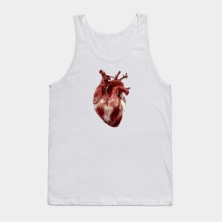 Realistic Heart large Tank Top